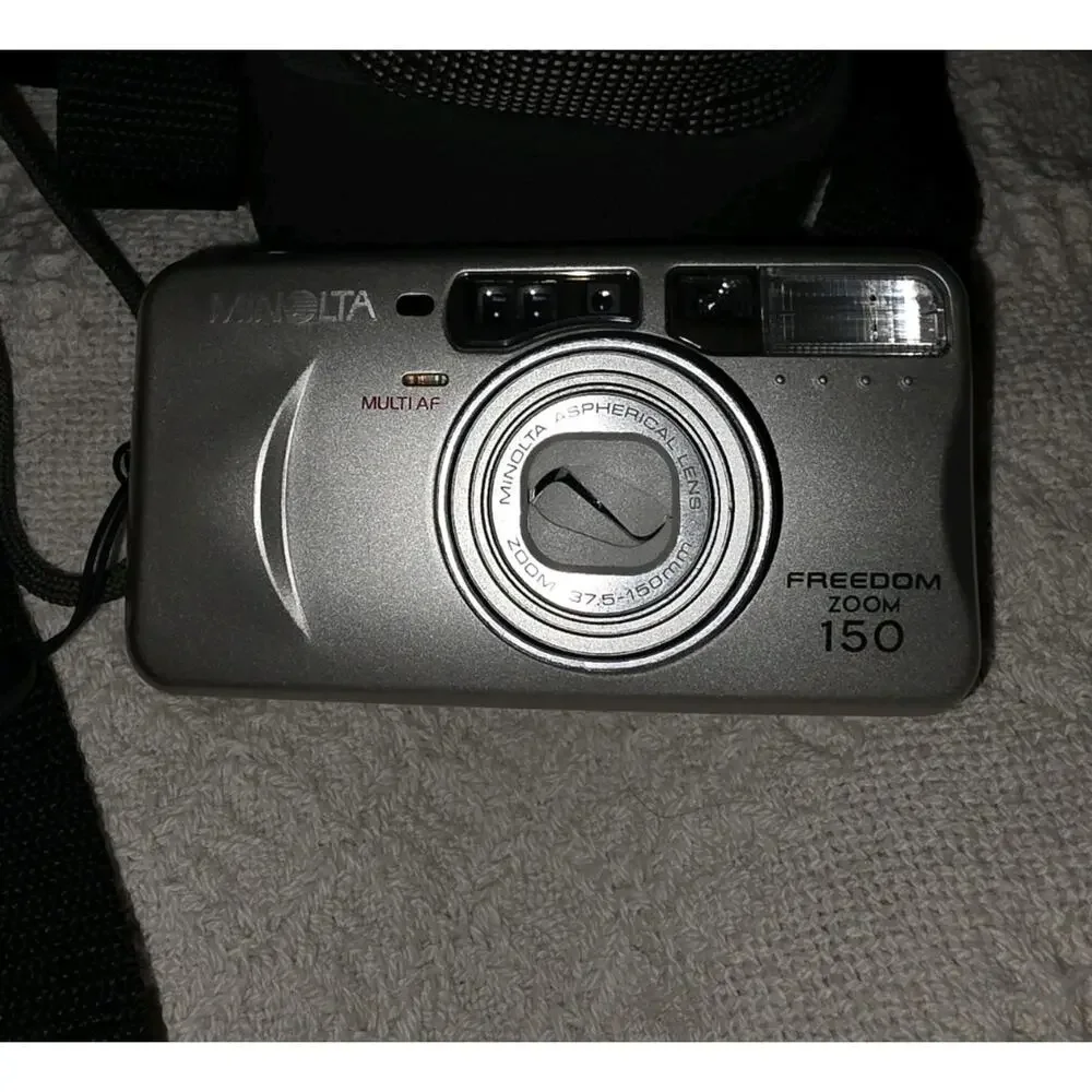 Vintage Minolta Camera Freedom Zoom 150 Multi AF Point & Shoot 35mm Film Works